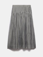 Mint Velvet Green Khaki Spot Print Midi Skirt - Image 6 of 8