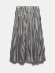 Mint Velvet Green Khaki Spot Print Midi Skirt - Image 7 of 8