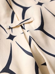 Mint Velvet Cream Geo Print Shirt - Image 9 of 9