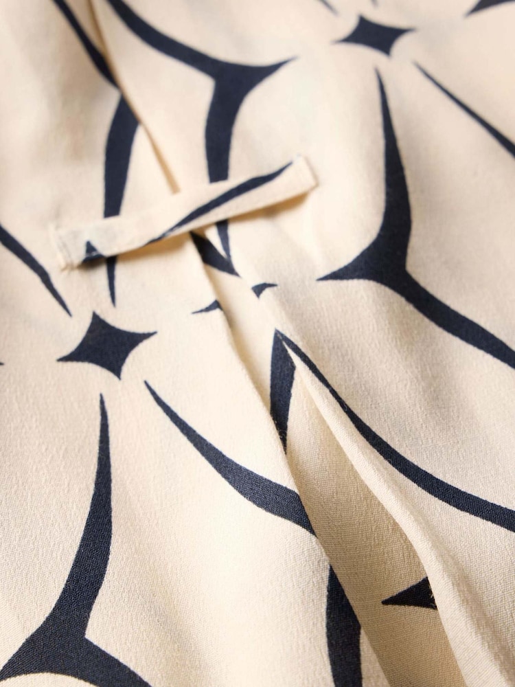 Mint Velvet Cream Geo Print Shirt - Image 9 of 9 Mint Velvet Cream Geo Print Shirt - Image 9 of 9