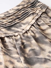 Mint Velvet Cream Animal Print Mini Skirt - Image 8 of 8