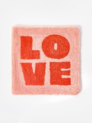 Oliver Bonas Pink Love Tufted Cushion Cover - Image 3 of 6