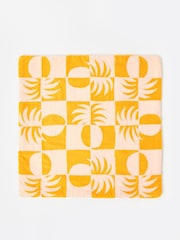 Oliver Bonas Pink Pineapple Yellow Cushion Cover - Image 3 of 5
