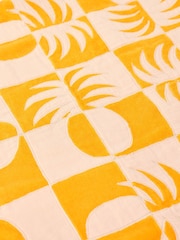 Oliver Bonas Pink Pineapple Yellow Cushion Cover - Image 4 of 5