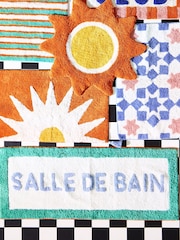Oliver Bonas Blue Salle De Bain Bath Mat - Image 2 of 5