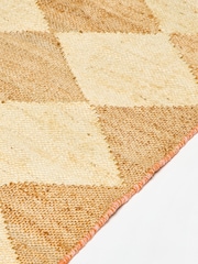 Oliver Bonas Natural Maia Chequerboard Weave Jute Runner - Image 5 of 5