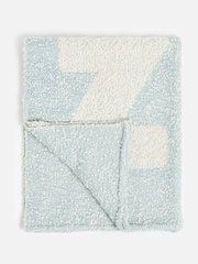 Oliver Bonas Blue Cozy Boucle Throw - Image 4 of 6