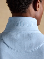 Modrá - Žebrovaná úpletová mikina s čtvrtinovým zipem Joules Alistair French - Obrázek 7 z 8