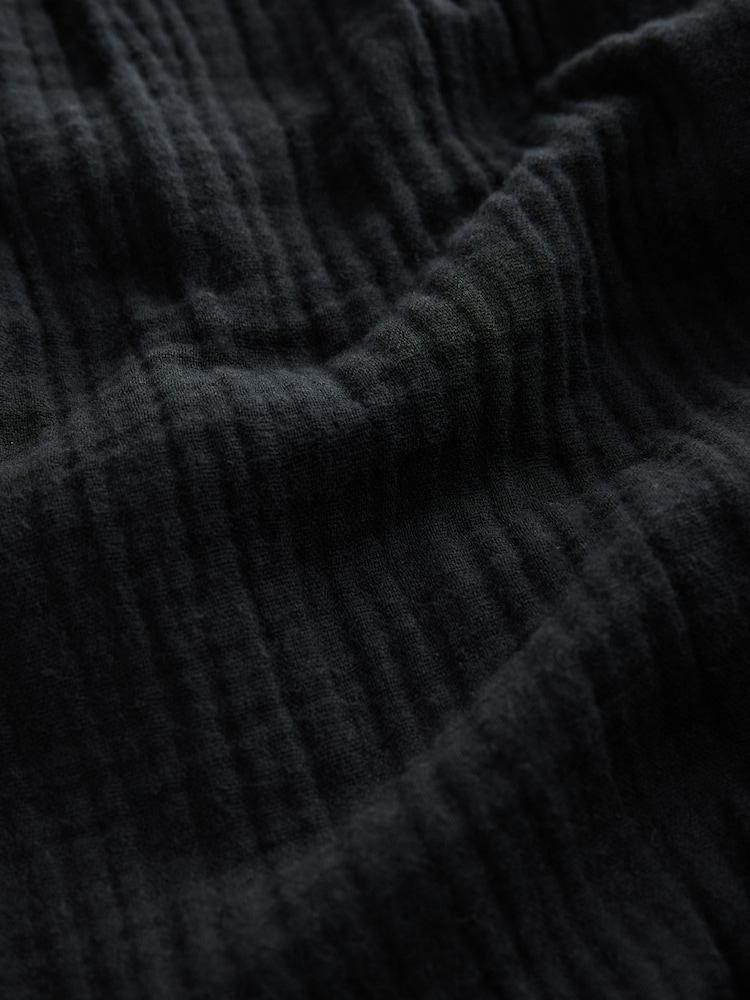 Negru - 100% Cotton Woven Cheesecloth Pyjama Bottoms - Image 2 of 7