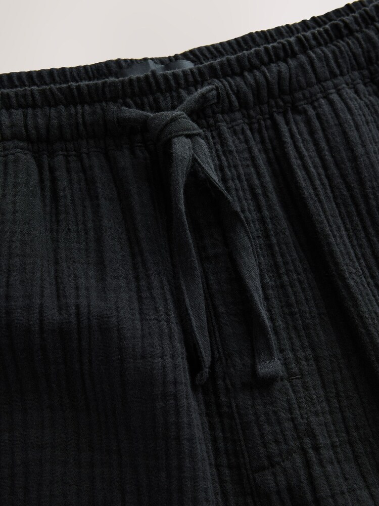 Negru - 100% Cotton Woven Cheesecloth Pyjama Bottoms - Image 3 of 7