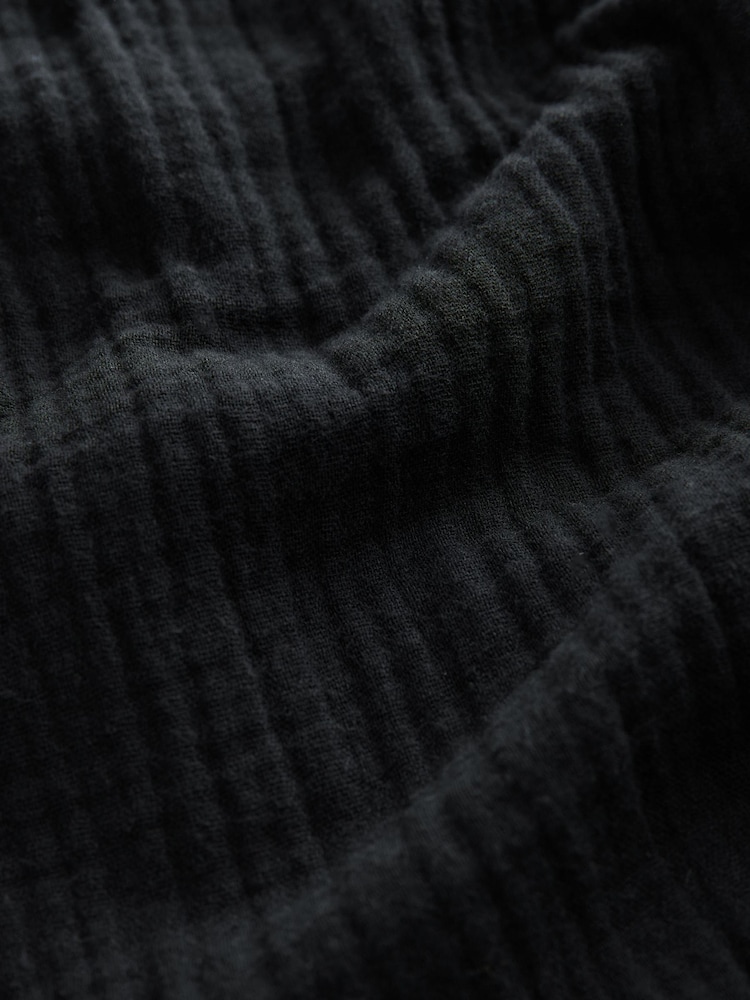 Negru - 100% Cotton Woven Cheesecloth Pyjama Bottoms - Image 5 of 7