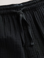 Negru - 100% Cotton Woven Cheesecloth Pyjama Bottoms - Image 6 of 7