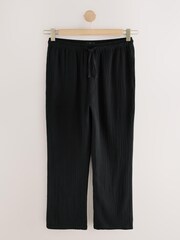 Negru - 100% Cotton Woven Cheesecloth Pyjama Bottoms - Image 7 of 7