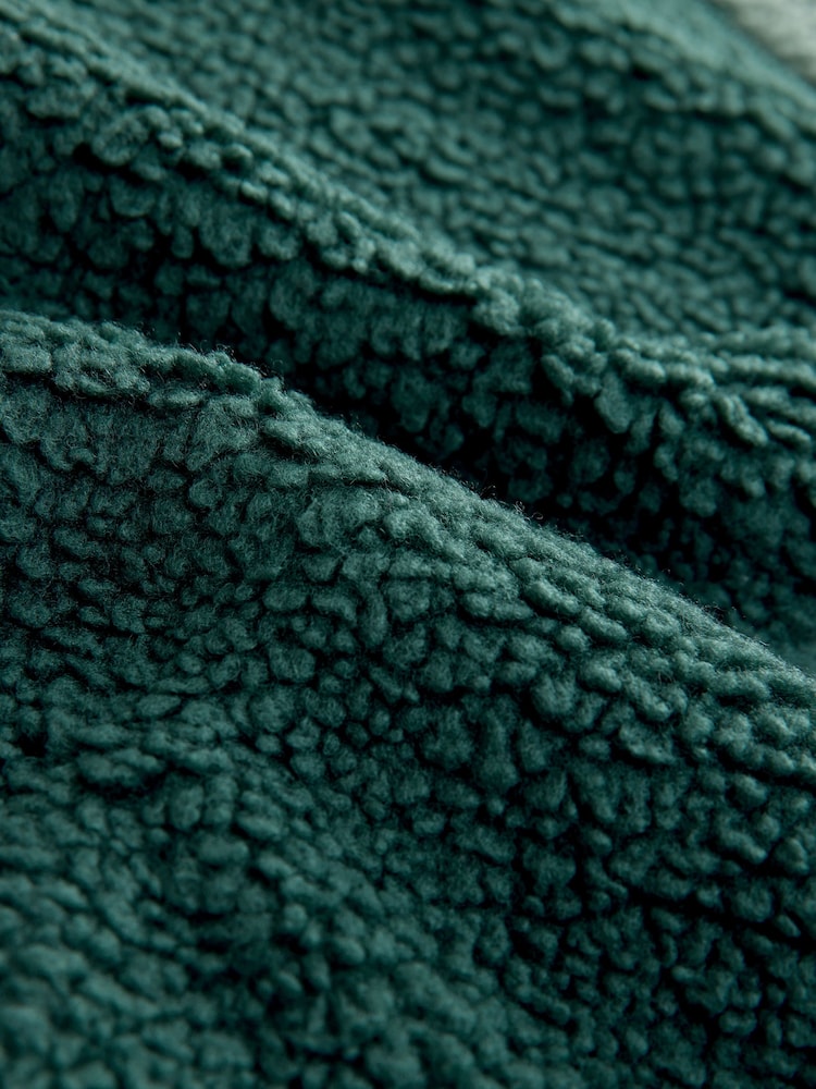 Green Borg Half Zip Fleece - Image 8 of 8 Green Borg Half Zip Fleece - Image 8 of 8