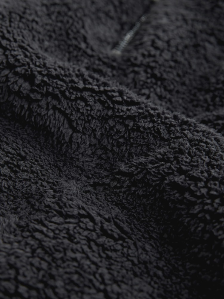 Black Borg Half Zip Fleece - Image 3 of 3 Black Borg Half Zip Fleece - Image 3 of 3