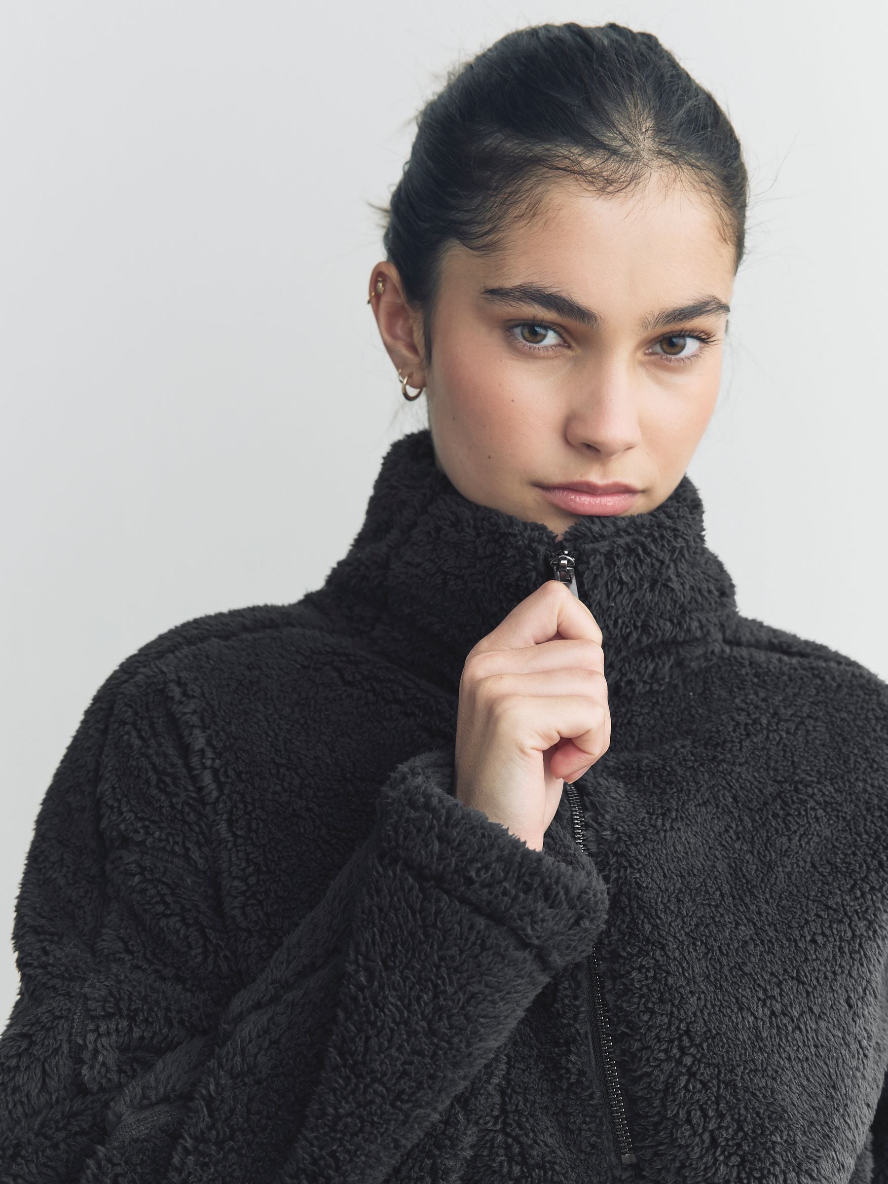 Buy Black Borg Half Zip Fleece from Next USA