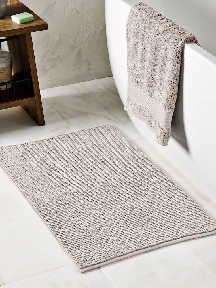 Natural Bobble X-Large Bath Mat - Image 1 of 2