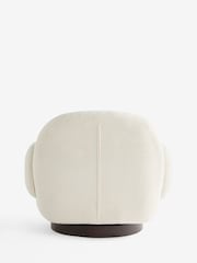 Soft Cosy Boucle Ivory Natural Otis Swivel Armchair - Image 8 of 8