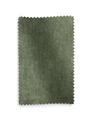 Relaxed Chenille Forest Green Bronx Frame Hampton High Back Wooden Accent Chair - Image 10 of 10