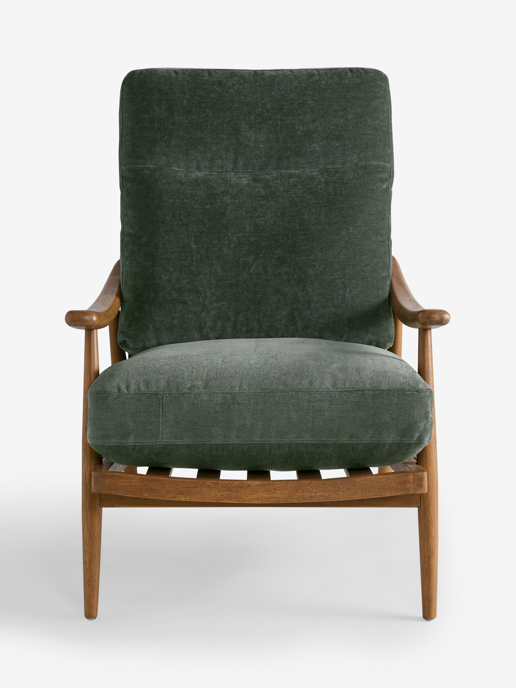 Buy Relaxed Chenille Forest Green Bronx Frame Hampton High Back