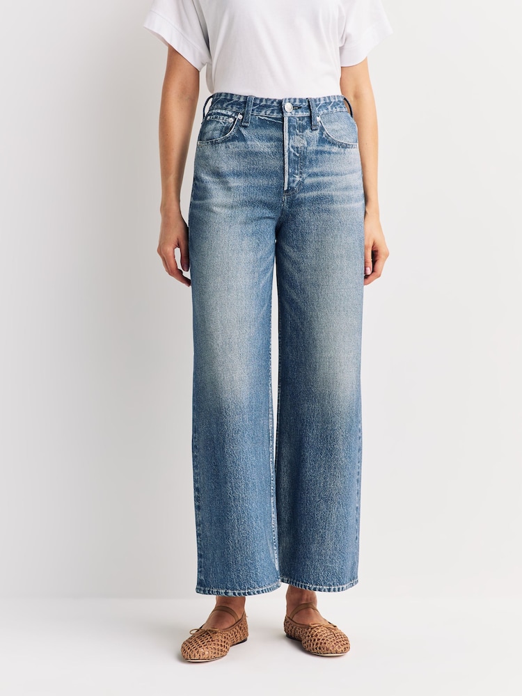 Rag & Bone Blue Miramar Terry Sofie Ankle Jeans - Image 2 of 6
