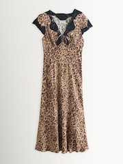 Vestido amari con estampado de leopardo Mila de Rixo - Imagen 5 de 5