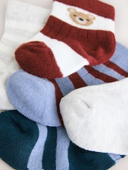 Navy Baby Socks 5 Pack (0mths-2yrs) - Image 3 of 3