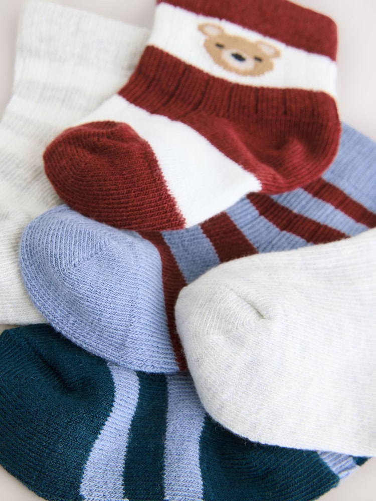 Navy Baby Socks 5 Pack (0mths-2yrs) - Image 3 of 3 Navy Baby Socks 5 Pack (0mths-2yrs) - Image 3 of 3