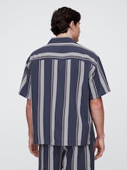Gap Navy Blue Short Sleeve Boxy Shirt - Image 2 of 5