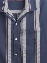Gap Navy Blue Short Sleeve Boxy Shirt - Image 5 of 5