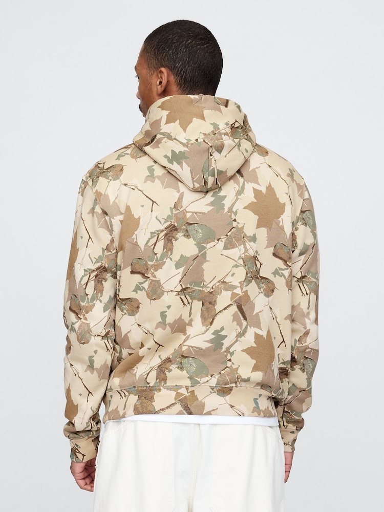 Gap Brown Camo VintageSoft Arch Logo Hoodie - Image 2 of 5