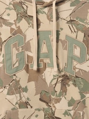 Gap Brown Camo VintageSoft Arch Logo Hoodie - Image 5 of 5
