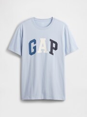 Gap Blue Everyday Soft Logo T-Shirt - Image 5 of 5
