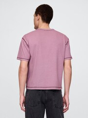 Gap Purple Heavyweight Boxy T-Shirt - Image 2 of 5