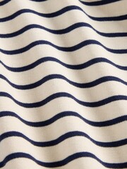 Gap Cream/Black Stripe Heavyweight Original Short Sleeve T-Shirt - Image 5 of 5