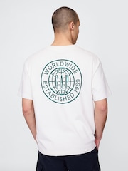 Gap White World Logo Short Sleeve T-Shirt - Image 2 of 4