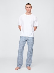 Gap Blue Check Adult Pyjama Trousers - Image 1 of 4