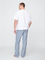 Gap Blue Check Adult Pyjama Trousers - Image 2 of 4