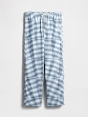 Gap Blue Check Adult Pyjama Trousers - Image 3 of 4