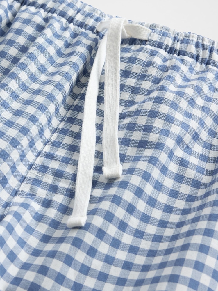 Gap Blue Check Adult Pyjama Trousers - Image 4 of 4 Gap Blue Check Adult Pyjama Trousers - Image 4 of 4
