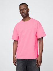 Gap Pink World Logo Short Sleeve T-Shirt - Image 1 of 5