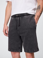 Gap Washed Black Relaxed Sweat Shorts - Image 4 of 5
