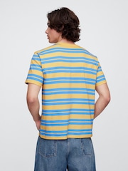 Gap Yellow Stripe Original T-Shirt - Image 2 of 5