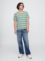 Gap Yellow Stripe Original T-Shirt - Image 3 of 5