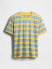 Gap Yellow Stripe Original T-Shirt - Image 4 of 5