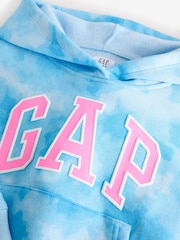 Gap Blue Tie-Dye Vintage Relaxed Hoodie (4-13yrs) - Image 3 of 6