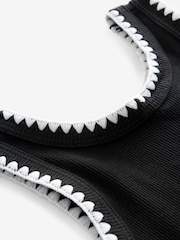 Gap Black/White Cotton Ribbed Sleeveless Vest Top (4-13yrs) - Image 3 of 4