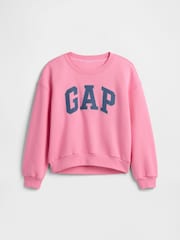 Gap Pink Logo Fleece Lined Sweatshirt (4-13yrs) - Image 1 of 1