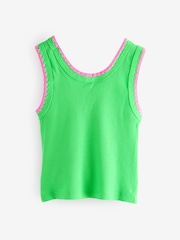 Gap Green Cotton Ribbed Sleeveless Vest Top (4-13yrs) - Image 2 of 4
