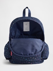 Gap Navy Blue Star Denim Backpack - Image 3 of 4